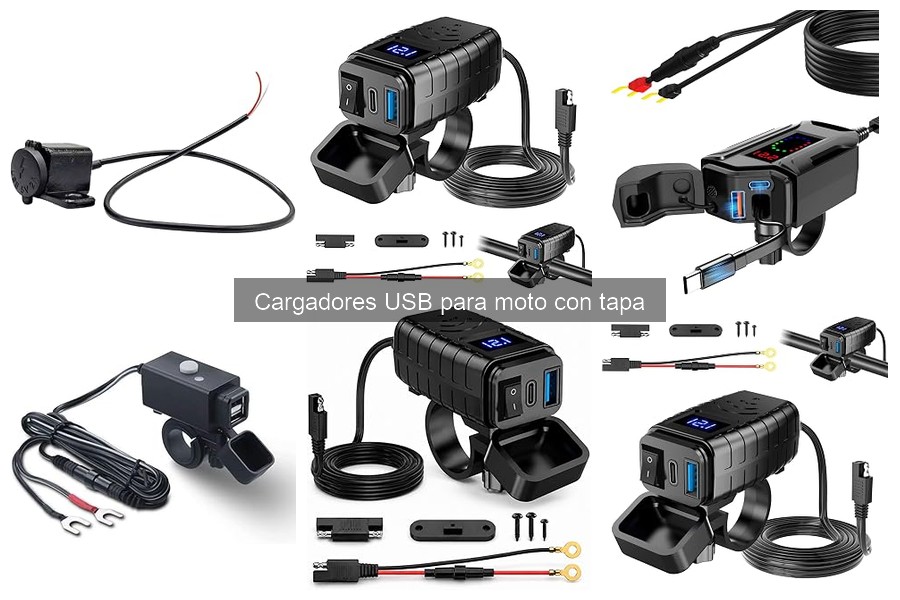 Comparativa de Cargadores USB para Moto con Tapa