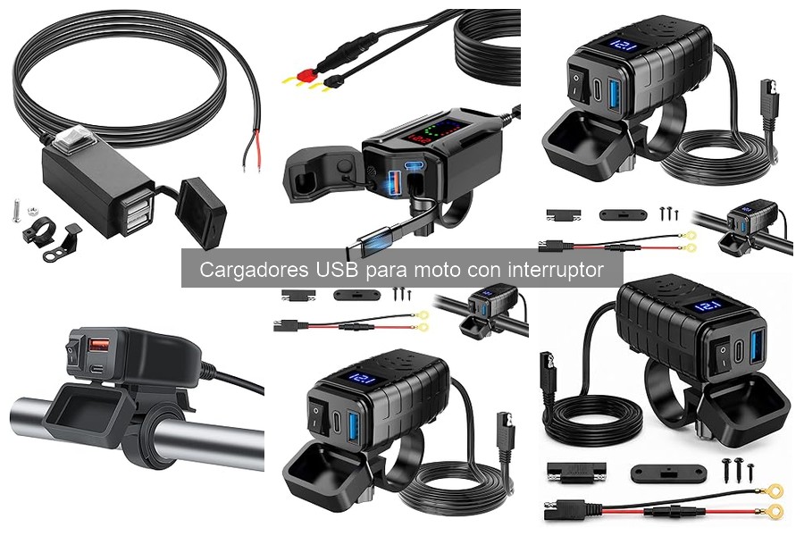 Comparativa de Cargadores USB para Moto: Con y Sin Interruptor