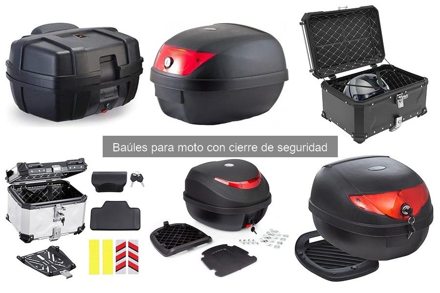Comparativa de Materiales en Baúles para Moto con Cierre Seguro