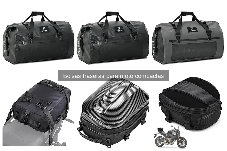 Comparativa de materiales en bolsas traseras para moto