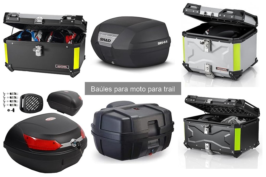 Comparativa de precios de baúles para moto trail