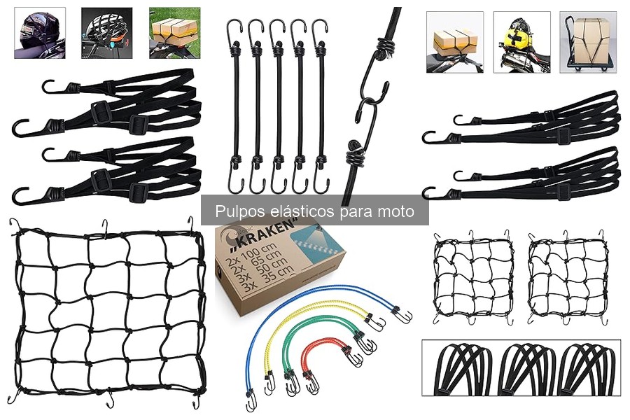 Comparativa de Pulpos Elásticos y Sistemas de Sujeción para Moto
