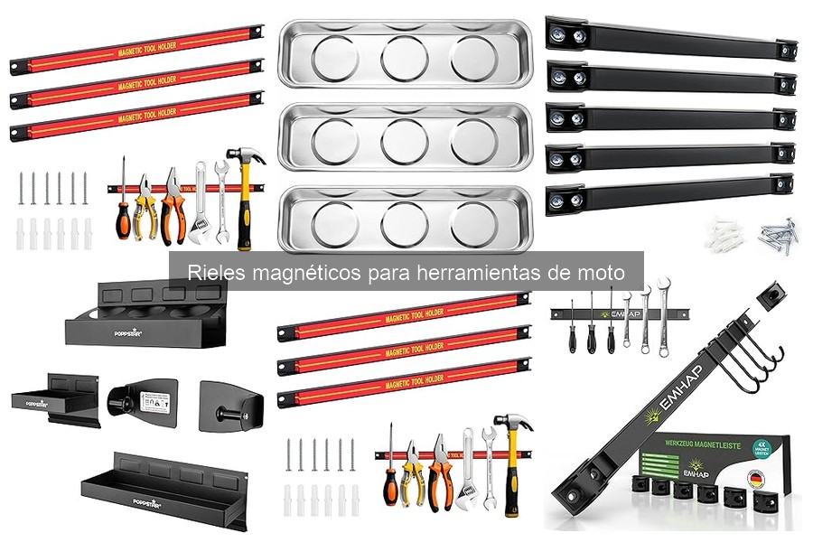 Comparativa de rieles magnéticos para herramientas de moto