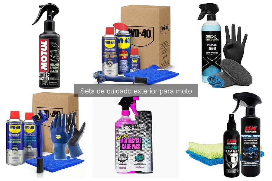 Comparativa de Sets de Cuidado Exterior para Motos