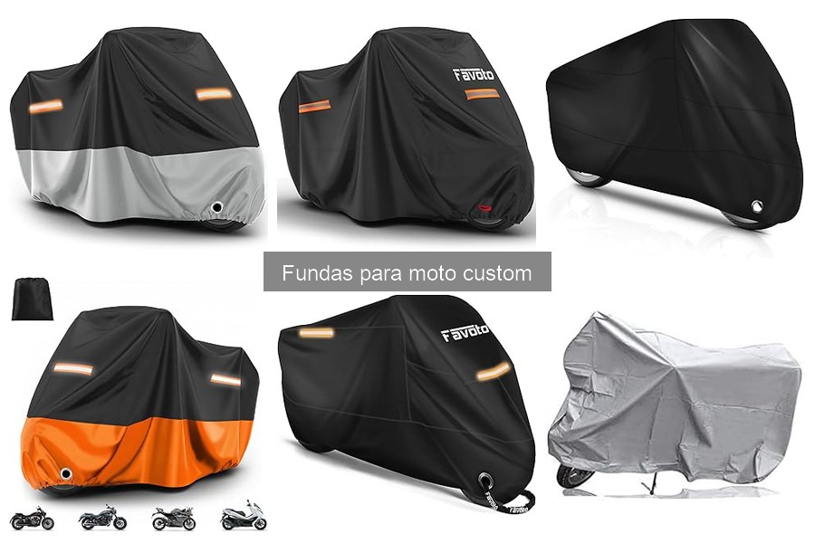 Comparativa: Fundas de tela vs impermeables para motos custom