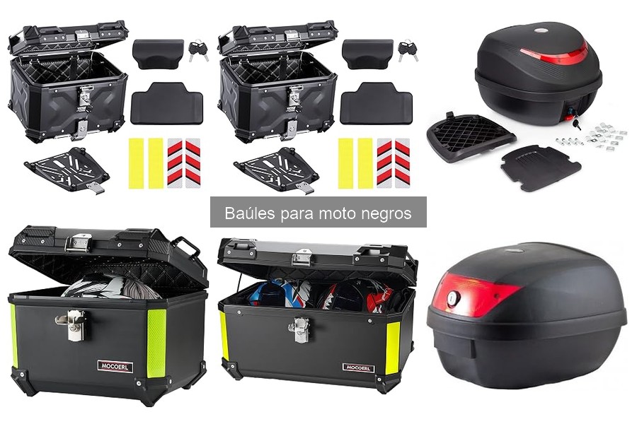 Compra Baúles Negros para Motos al Mejor Precio Online