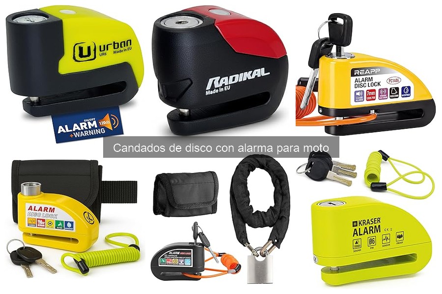 Compra candados de disco con alarma al mejor precio