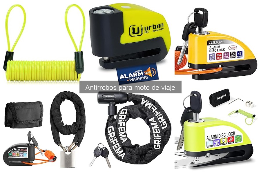 ¿Cuánto cuesta un antirrobo para moto de viaje?