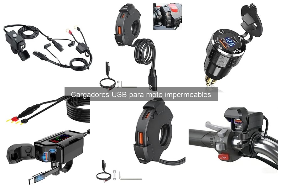 ¿Cuánto cuesta un cargador USB impermeable para moto?
