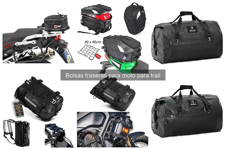 ¿Cuánto cuesta una bolsa trasera para moto trail?