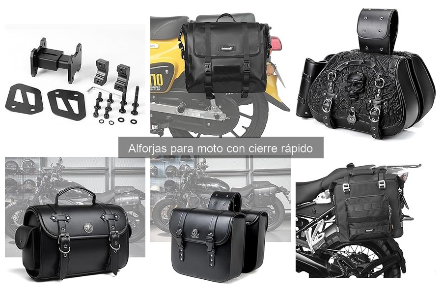 Dónde comprar alforjas para moto con cierre rápido