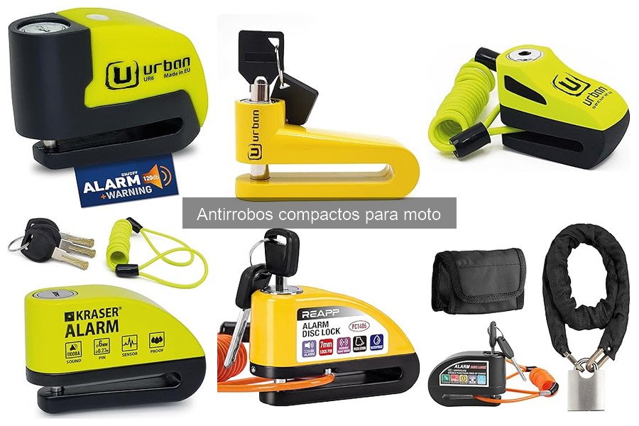 Dónde comprar antirrobos compactos para motos: las mejores opciones