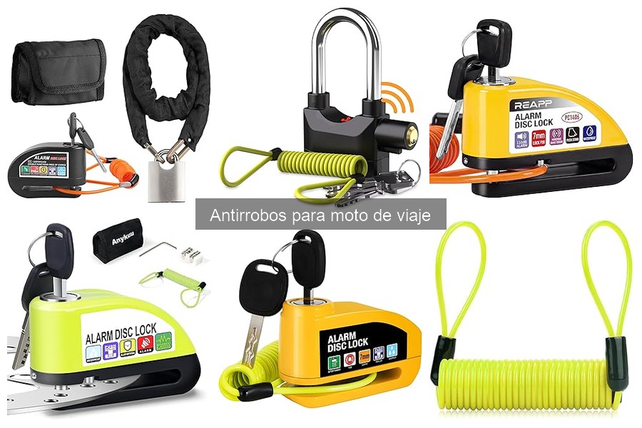 Dónde comprar antirrobos para moto de viaje: mejores opciones
