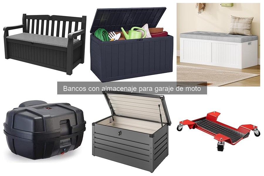 Dónde comprar bancos con almacenaje para garaje de moto
