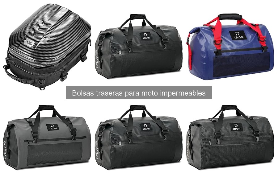Dónde comprar bolsas traseras impermeables para motos