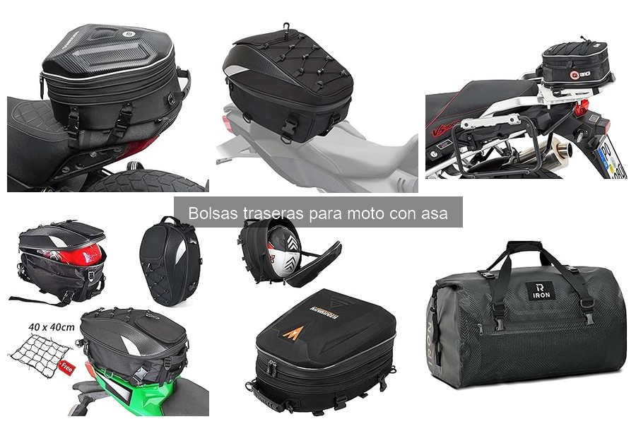 Dónde comprar bolsas traseras para moto con asa