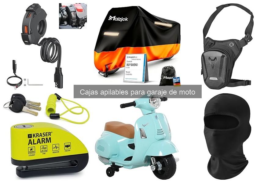 Dónde comprar cajas apilables para garaje de motos y precios