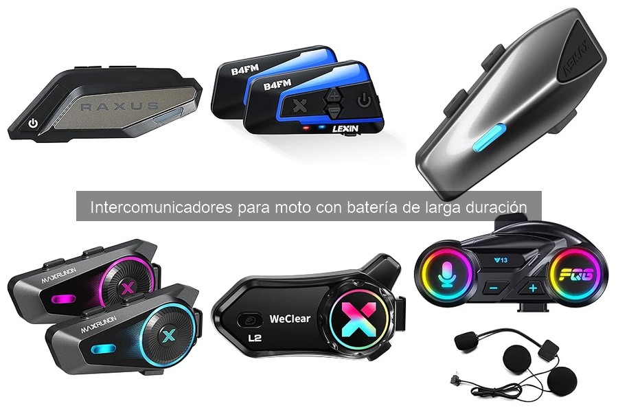 Dónde comprar intercomunicadores para moto con batería duradera