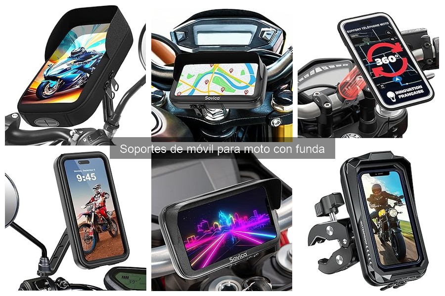 Dónde comprar soportes de móvil para moto con funda