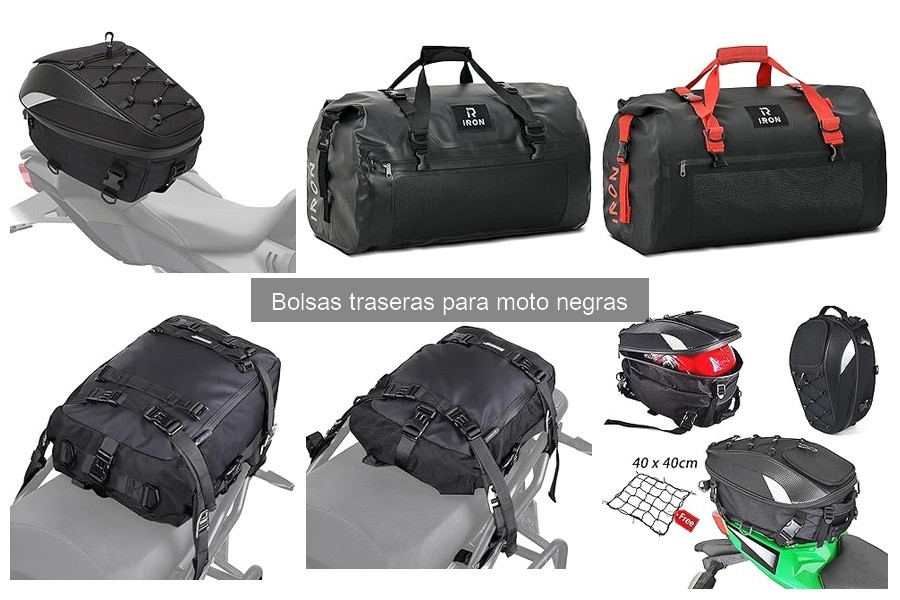 Errores al elegir bolsas traseras para moto negras
