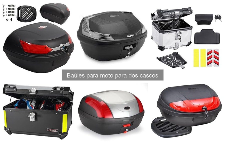 Errores comunes al usar un baúl para moto de dos cascos