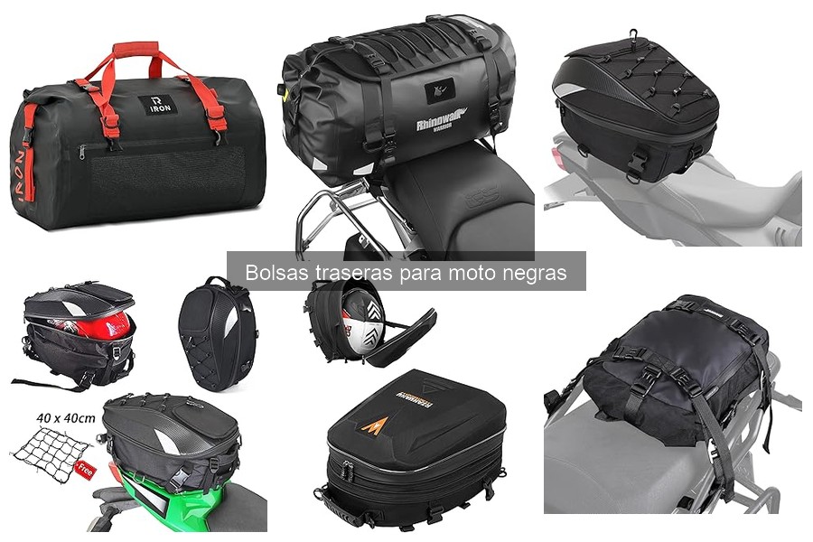 Guía de compra de bolsas traseras para moto negras