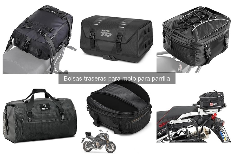 Guía de compra de bolsas traseras para moto para parrilla