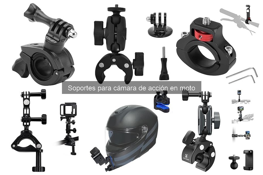 Guía de compra de soportes para cámara de acción en moto