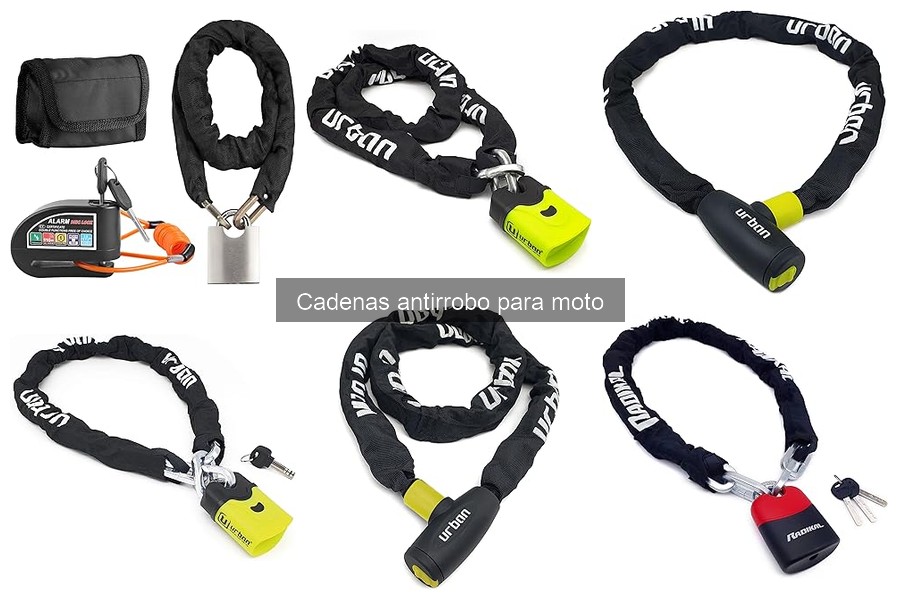 Guía de instalación de cadenas antirrobo para moto