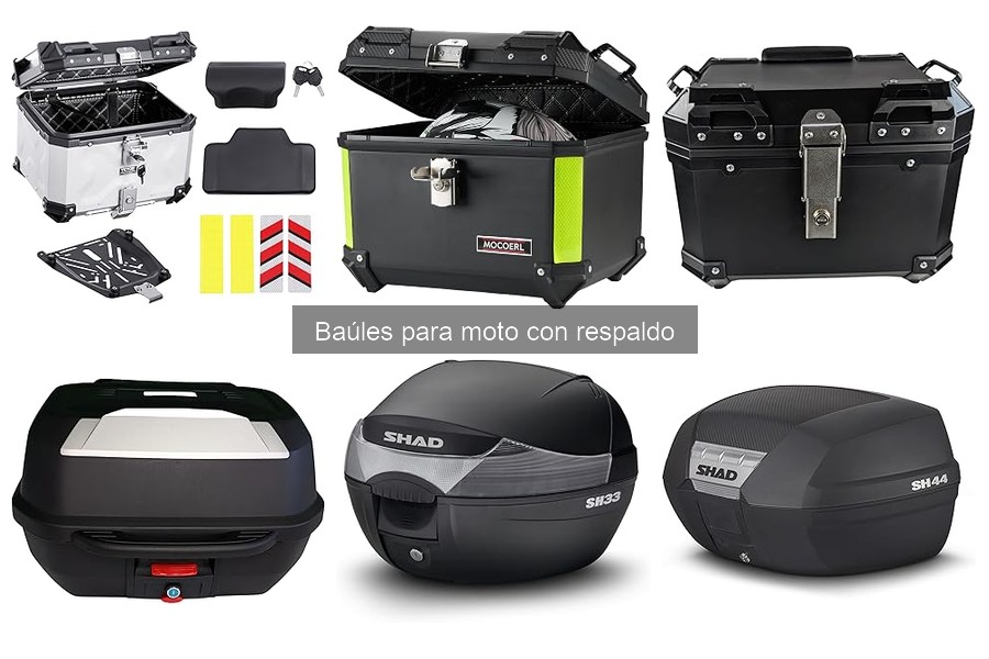 Guía para elegir el mejor baúl de moto con respaldo