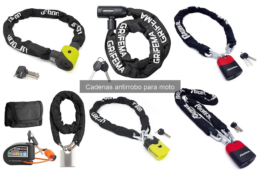 Guía para elegir la mejor cadena antirrobo para moto