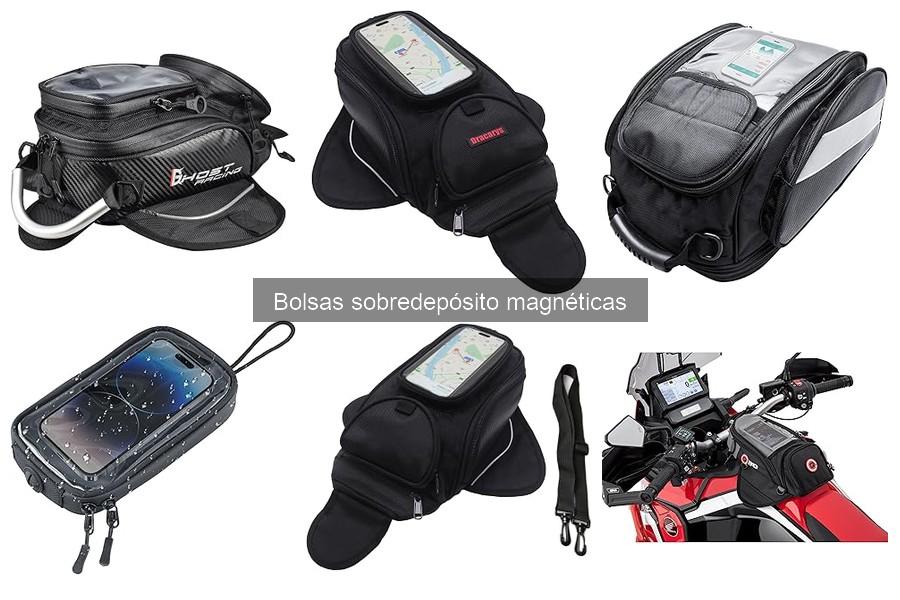 Instalación de Bolsas Sobredepósito Magnéticas para Moto