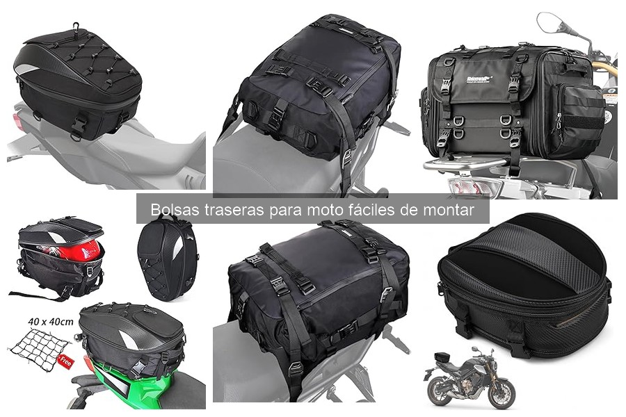 Instalación fácil de bolsas traseras para moto: guía completa