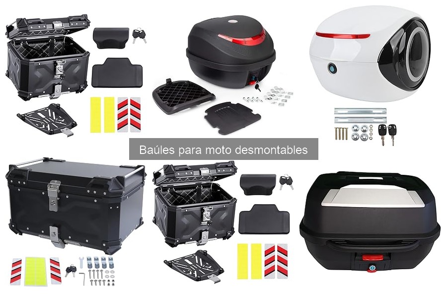 Instalación fácil de un baúl desmontable para moto
