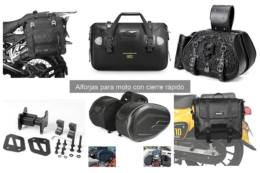 Instalación y Uso de Alforjas para Moto con Cierre Rápido