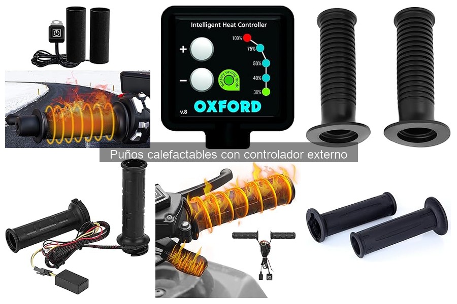 Instalar puños calefactables con controlador externo: guía práctica