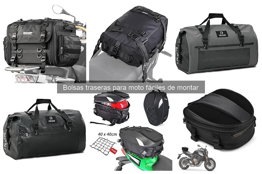 Las mejores bolsas traseras para moto para principiantes