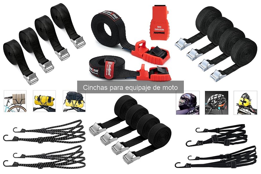 Las mejores cinchas para equipaje de moto: comparativa 2023