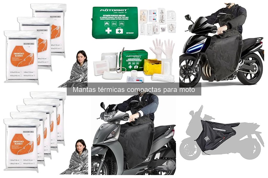 Mantas térmicas compactas vs. convencionales para moto