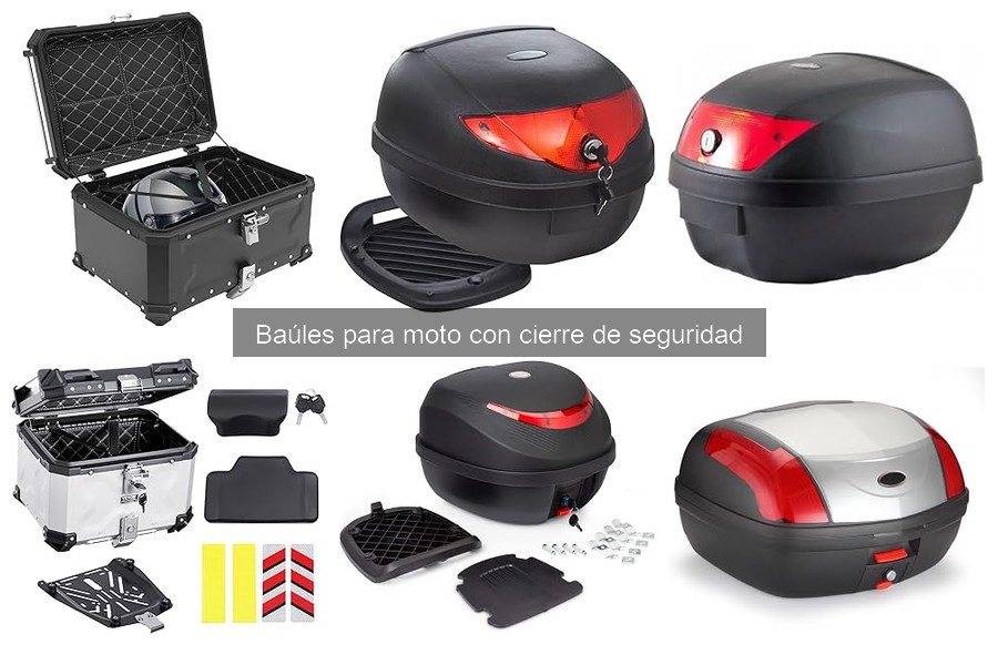 Mantén tu baúl de moto con cierre seguro en perfecto estado