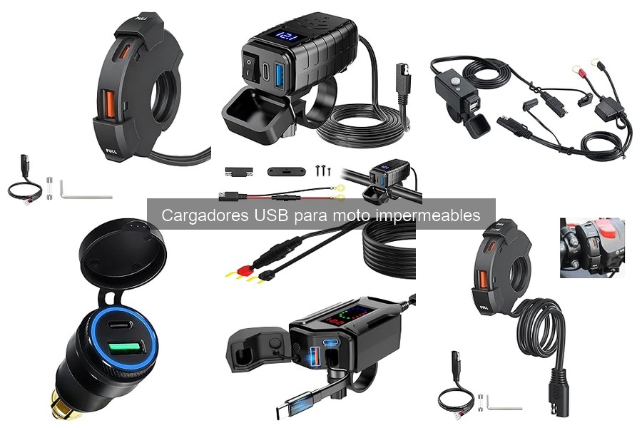 ** Mantenimiento de Cargadores USB Impermeables para Moto