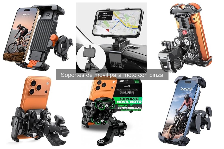 Mantenimiento de Soportes de Móvil para Moto con Pinza