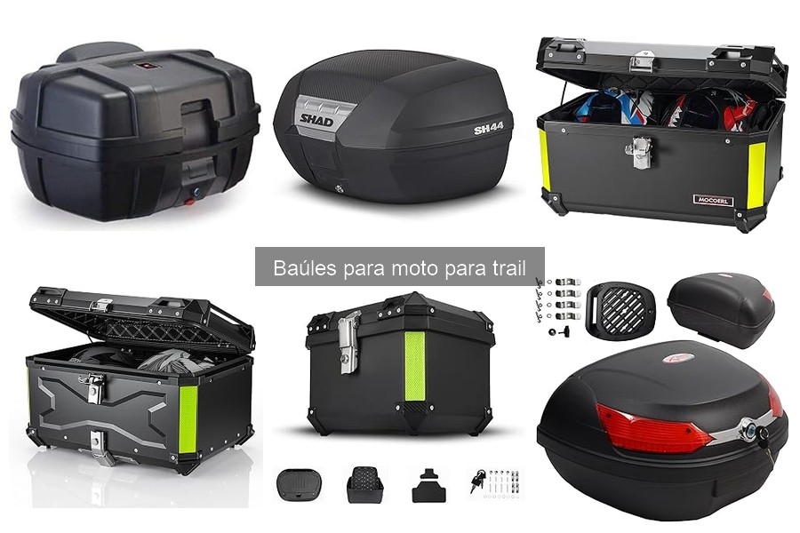 Mantenimiento y limpieza de baúles para moto trail