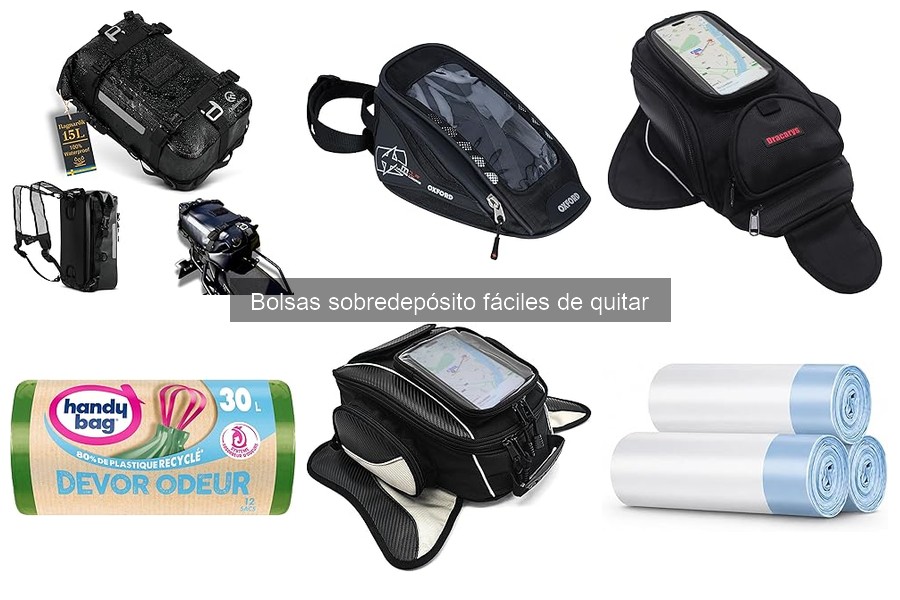 Mantenimiento y limpieza de bolsas sobredepósito para moto
