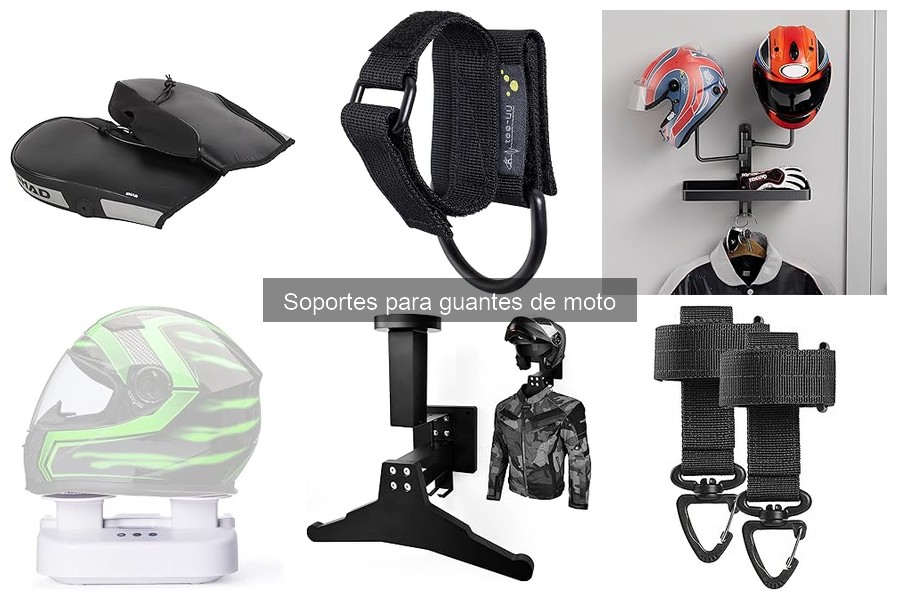 Mantenimiento y limpieza de soportes para guantes de moto