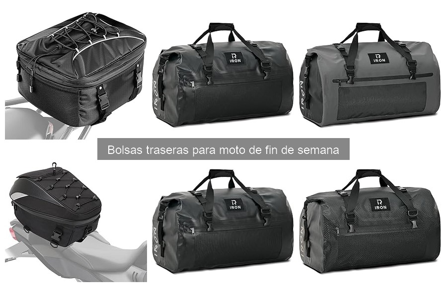 Materiales y resistencia en bolsas traseras para moto