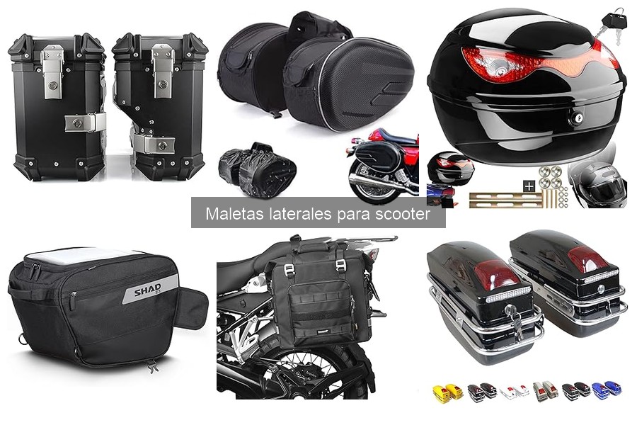 Maximiza el espacio en maletas laterales para scooter