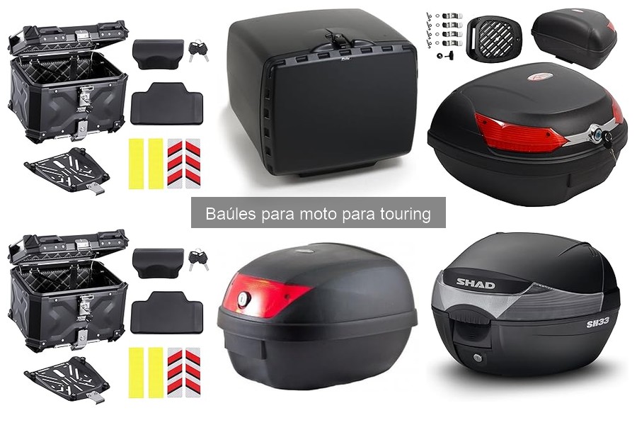 Mejores accesorios para complementar tu baúl de moto touring
