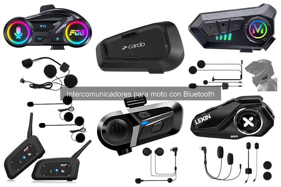 Mejores accesorios para intercomunicadores de moto Bluetooth