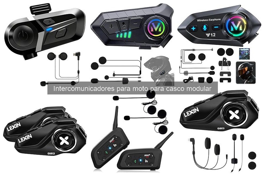 Mejores accesorios para intercomunicadores en cascos modulares